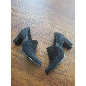 Stuart Weitzman Black Suede Slip-On Booties Size 8
